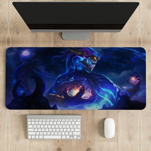 League of Legends Aurelion Sol  Mouse Pad Design, Champions Wallpaper, Gaming Desk Mat, Lol Wallpaper, CCG Anime, Desk Accessories Men.