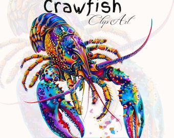 Clipart de cangrejos de río hervidos: diseños de mariscos de Luisiana (archivos PNG)
