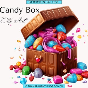 Valentines Day Clipart | Sweets Clipart | Chocolate Png | Instant Download | Digital Paper Craft | Digital Download | Commercial Use