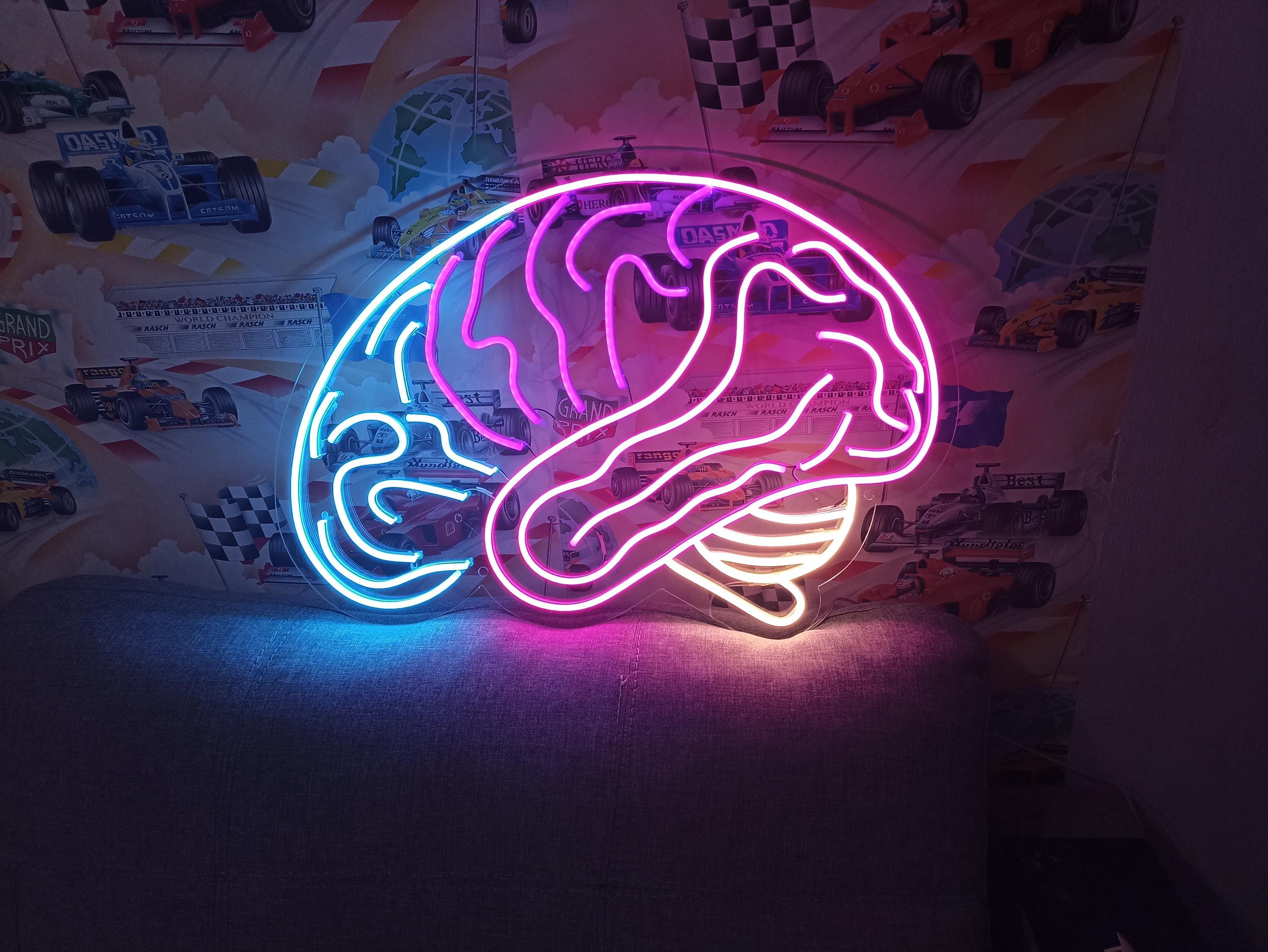 Human Brain Neon Sign, Brain Led Light - Etsy