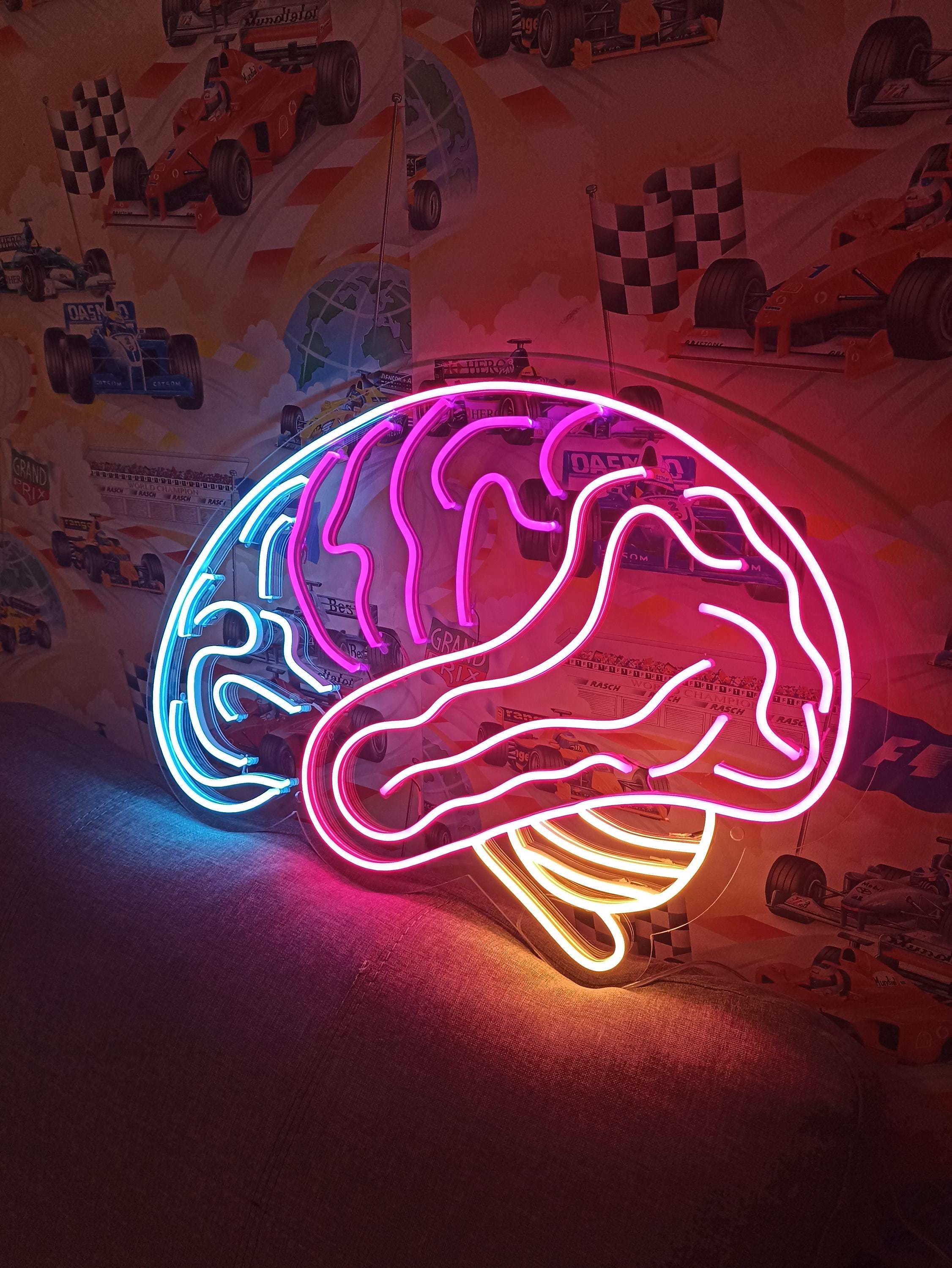 Human Brain Neon Sign, Brain Led Light - Etsy