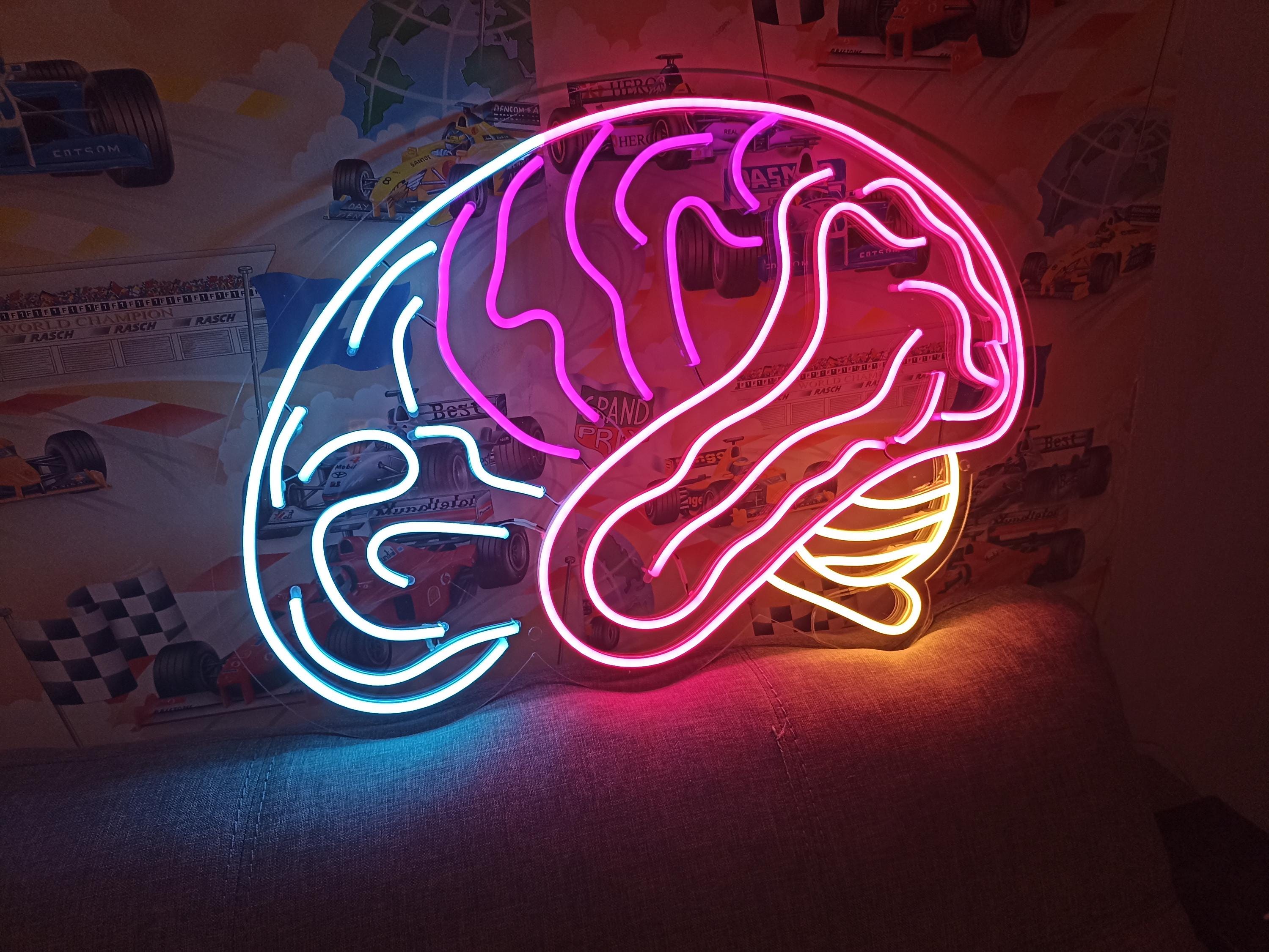 Human Brain Neon Sign, Brain Led Light - Etsy