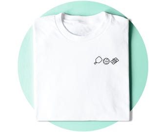 Pickleball T-Shirt - Add Custom Text - Minimalist Paddle Ball court Graphic Tee