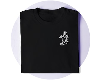 Snowboarding T-Shirt – Grim Reaper Shirt - Doodle Art