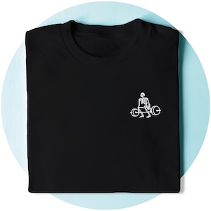 Skeleton Deadlift T-Shirt: Minimalist Gym Tee
