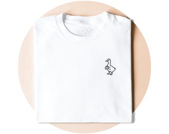 Coffee Goose Shirt | Funny Goose T-Shirt | Coffee Lover Gift | Minimalist Animal Tee | Goose Lover Shirt | Cute Coffee Graphic Tee