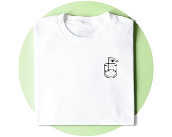 G And Tee T-shirt - Golfer Gift - Gin Lover Shirt - Golf TShirt - Gin and Tonic Glass - Mens & Womens Unisex Tee