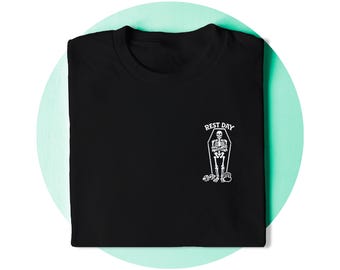 Rest Day Shirt | Skeleton T-Shirt | Funny Workout Tee | Weightlifting Gift | Gym Lover | Weight Training | Unisex Fitness Apparel