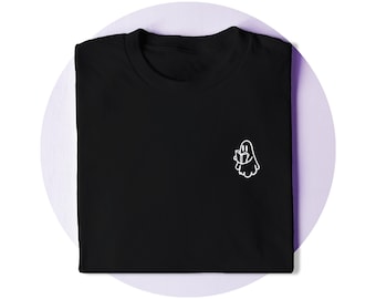 Ghost Reading Book Shirt | Book Lover T-Shirt | Halloween Shirt | Reader Gift | Cute Ghost Shirt | Cozy Unisex Spooky Tee