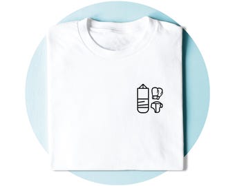 Boxing T-Shirt | Gym Shirt | Personalised Training Tee | Fighter Gift | Smart Casual minimalist Unisex Clothing