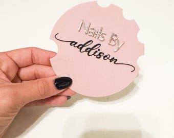 Personalized Nail Disk, Beauty, Nail Design, Art Selfies, Nail Tech Prop