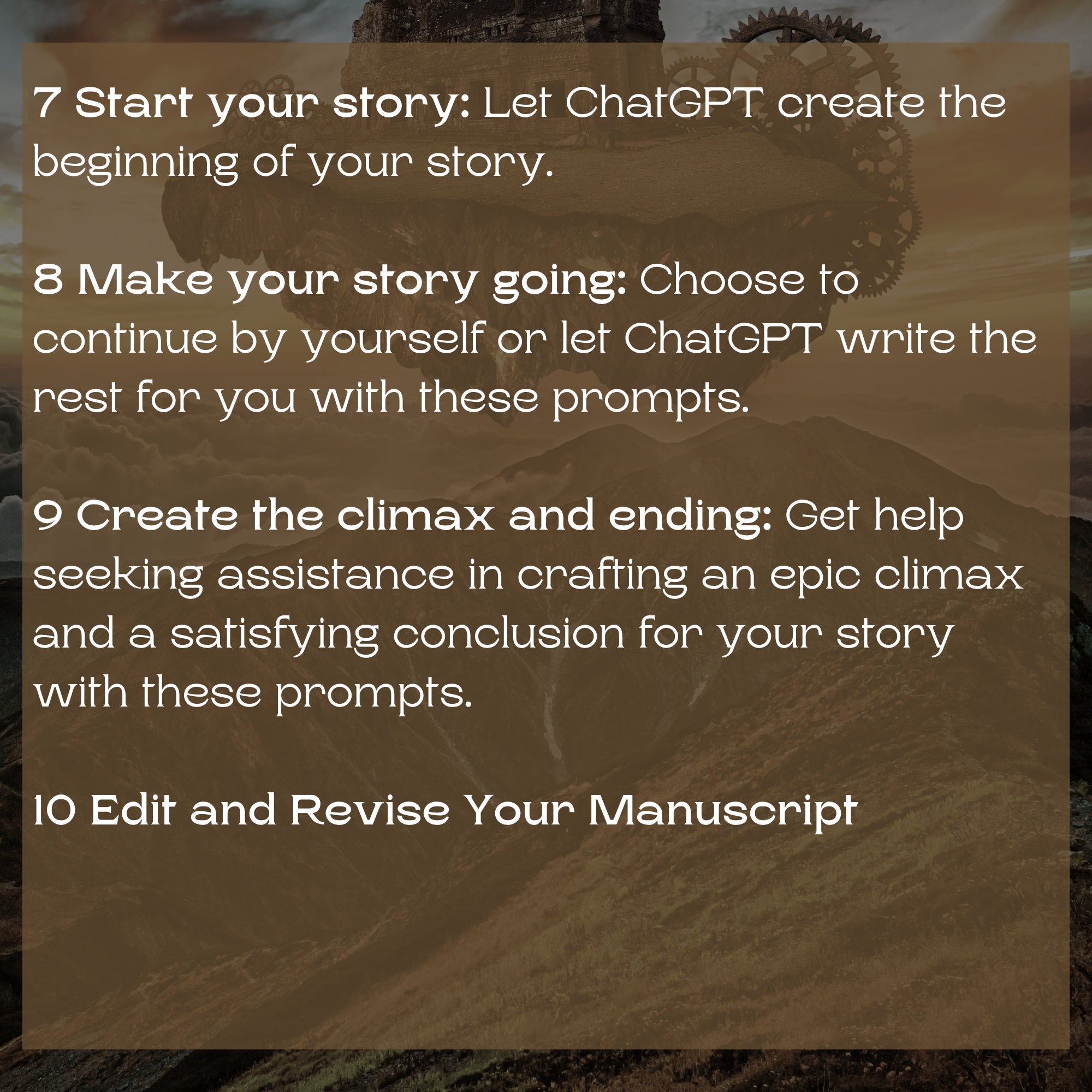 Chatgpt Fantasy Writing Prompts Fantasy Novel Cheat Sheet Write a Book
