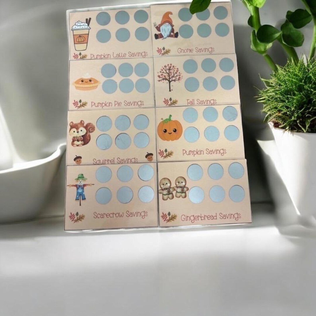 Fall Scratch Off Autumn Scratch off Savings Challenge: Fall Budget Tracker - Etsy