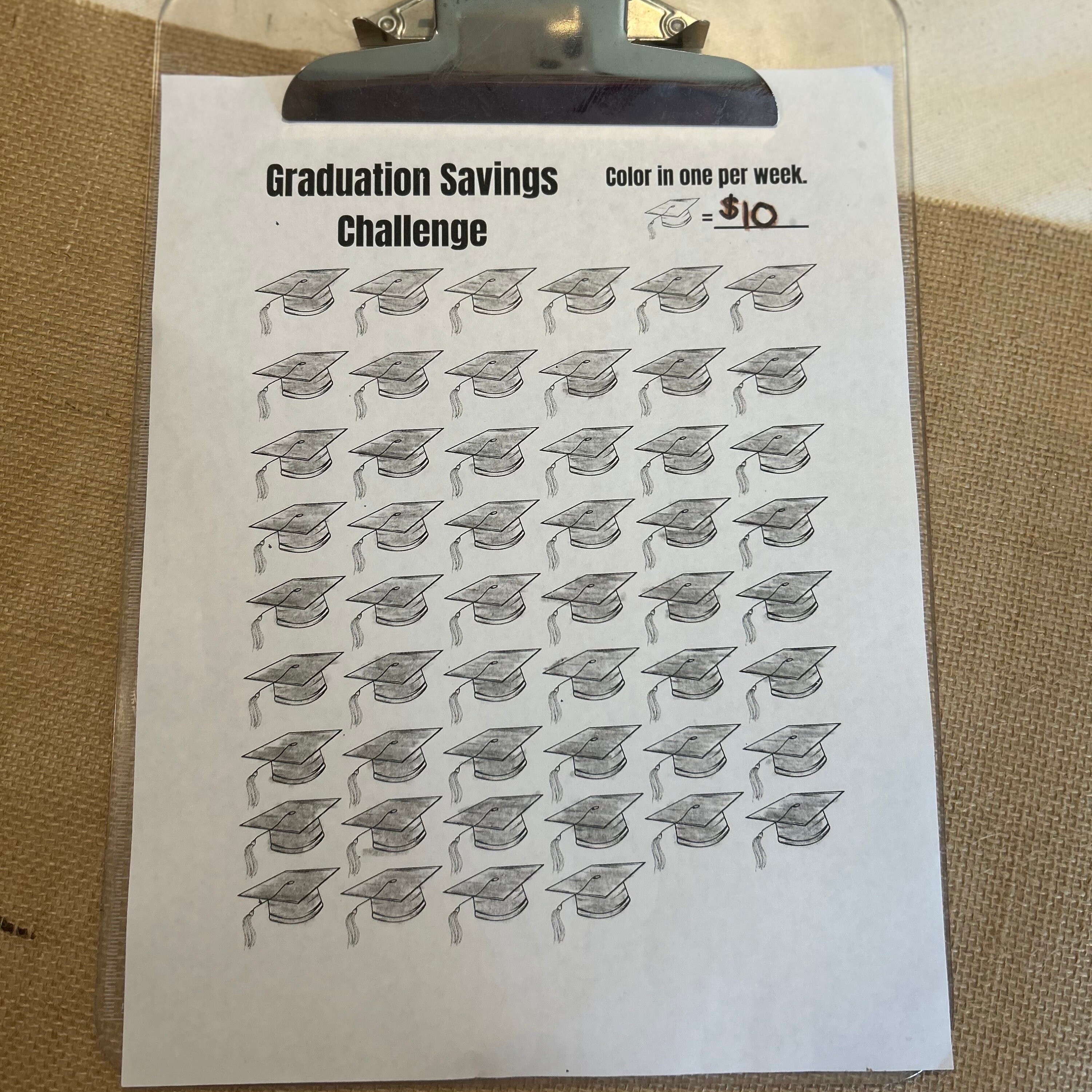 Graduation Budget Sample Graduation Savings Challenge: Budget Tracker (digital Download) - Etsy