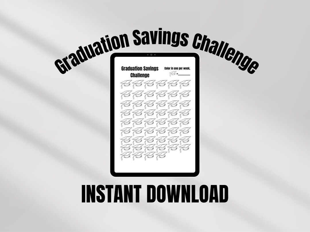 Graduation Savings Challenge Budget-friendly Graduation Affordable ...