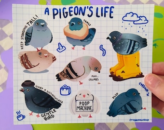 A Pigeon's Life Sticker Sheet
