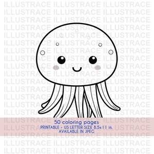 50 Sea Creatures Coloring Pages, Sea Life Coloring Book, Coloring Sheet, Ocean Coloring Pages, Kids Coloring Book, Children&#39;s coloring book