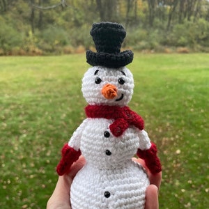 Christmas Holidays Crochet Amigurumi Snowman Handmade Plushie