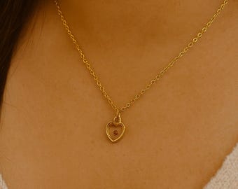Heart Mustard Seed Necklace: Christian Faith Jewelry Gift