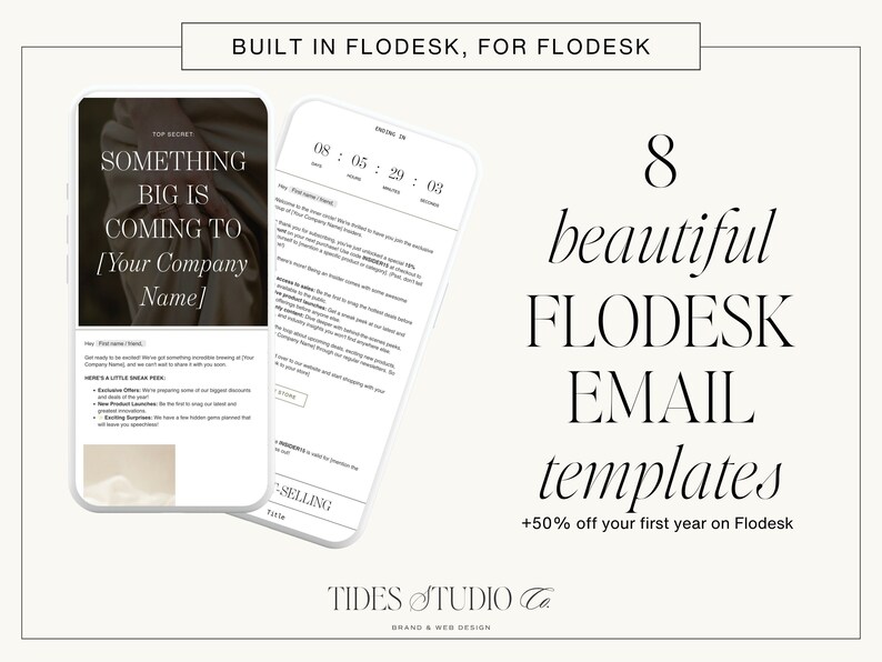 8 Flodesk Editable Newsletter Templates Beautiful Editorial Ready to