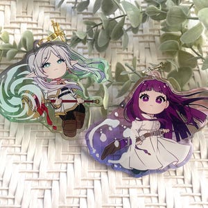 Frieren & Fern Glitter Epoxy Keychains
