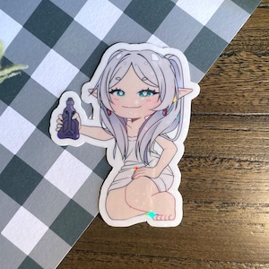 Frieren & Suspicious Potion Vinyl Sticker