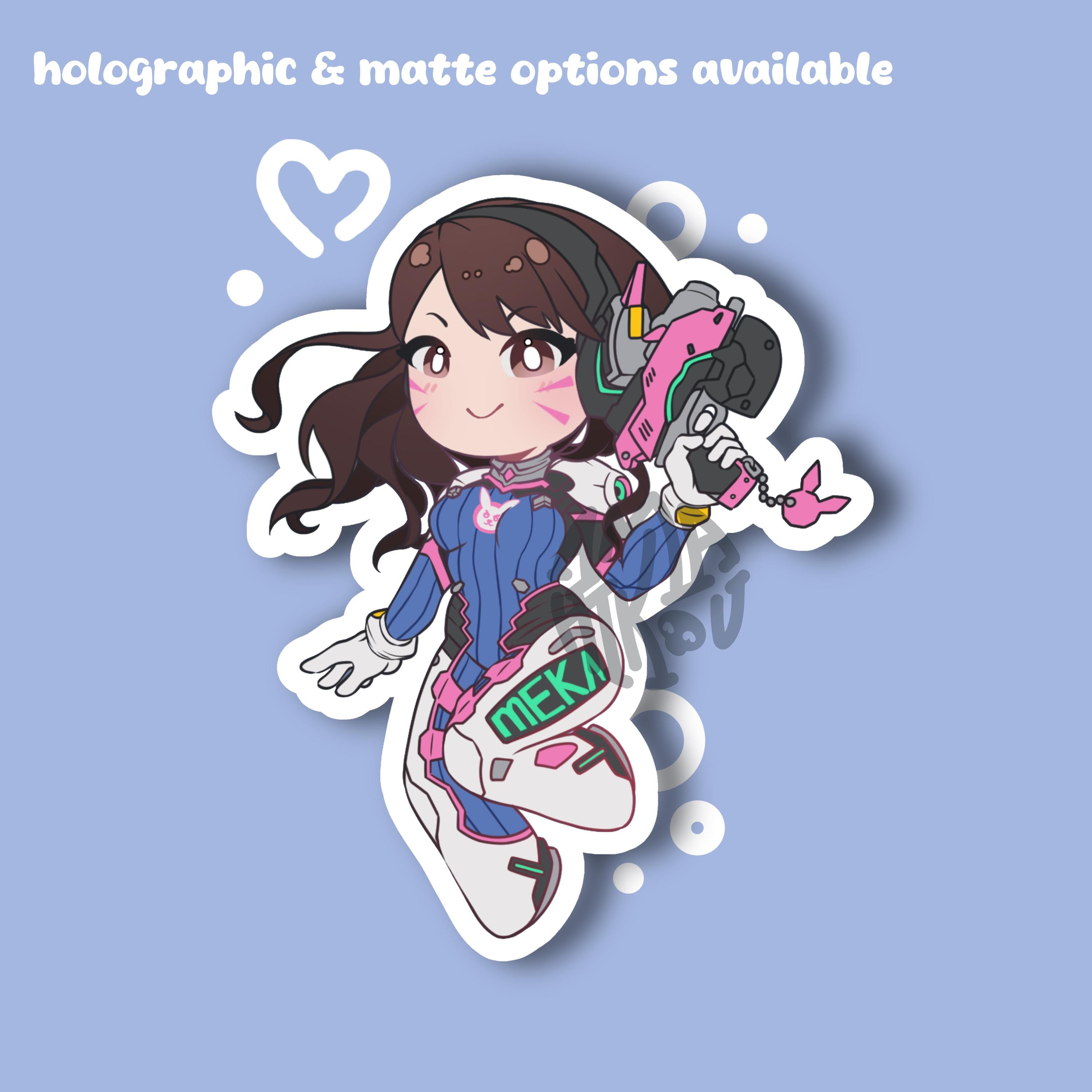 D.va Overwatch Vinyl Sticker - Etsy