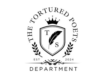 Tortured Poets Department Crest SVG PNG EPS | Swiftie Gift | The Eras Tour Merch, All's Fair In Love and Poetry