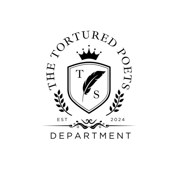 Tortured Poets Department Crest SVG PNG EPS | Swiftie Gift | The Eras Tour Merch, All's Fair In Love and Poetry