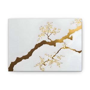 Kintsugi Wall Art - Japanese Wall Art - Kintsugi Painting - Japanese Wall Art Gift - Kintsugi Joining With Gold - Hanging Kit