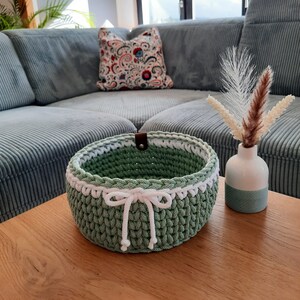 Korb Brotkorb Selfmade gehäkelt Baumwolle Häkelkorb Aufbewahrungskorb