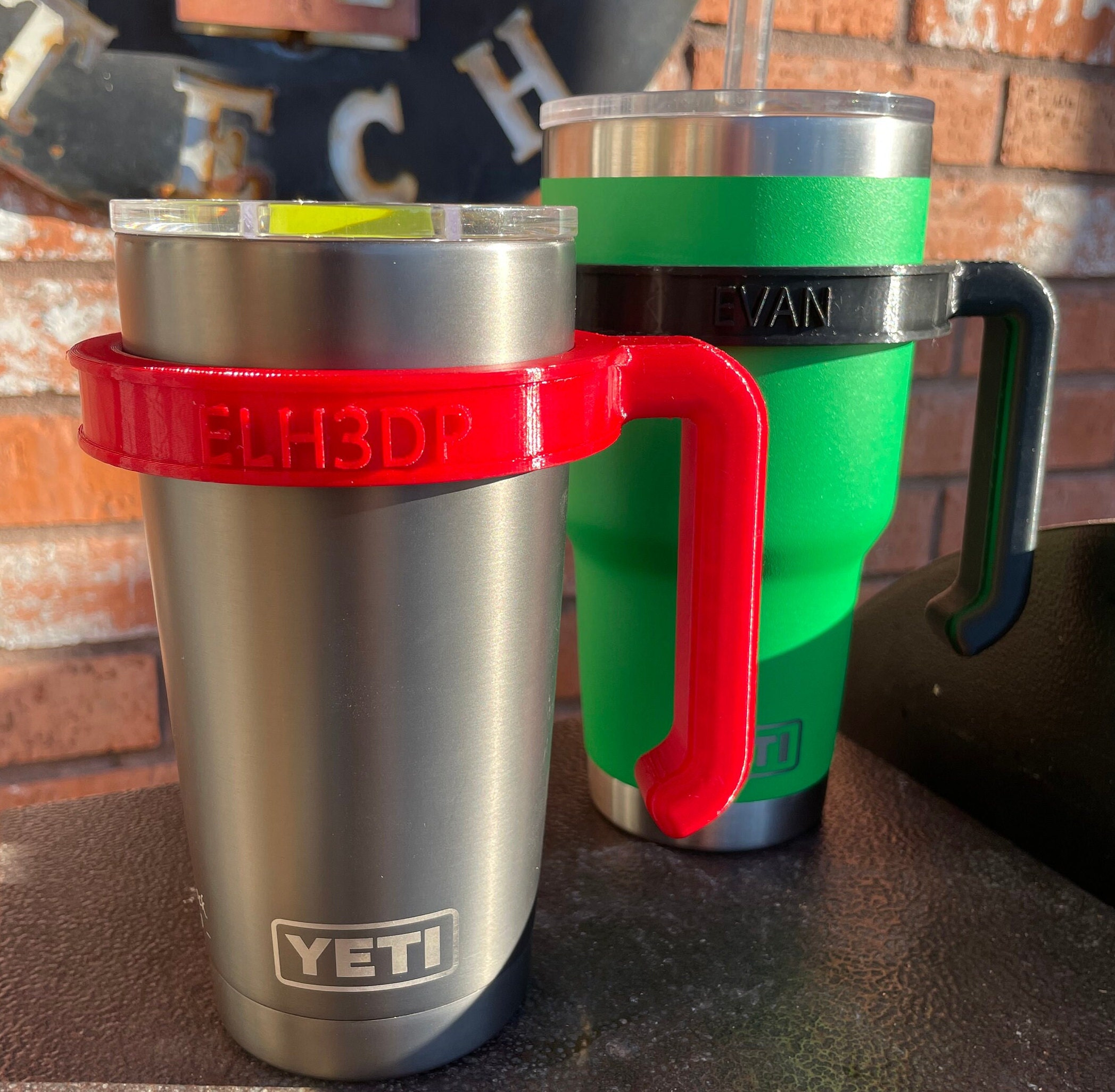 Customizable 3D Printed Handle for Yeti 20oz Tumbler 