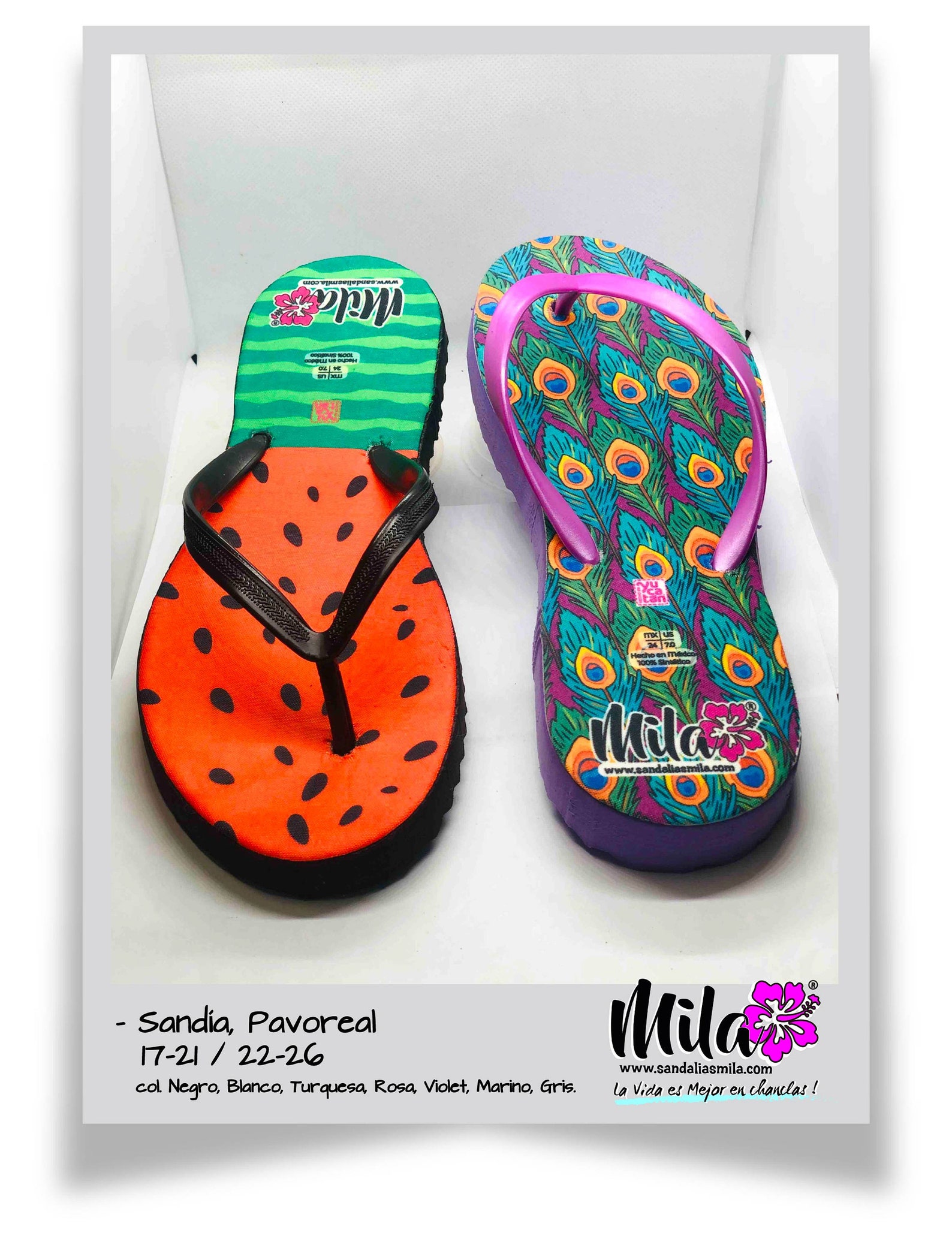 London Fullprint Flip-Flops