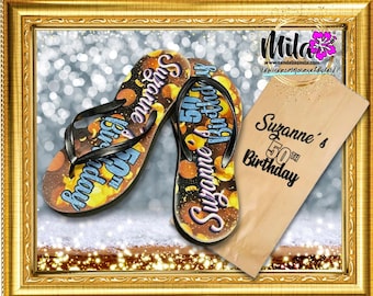 20 pairs Bulk Personalized Full print Flip flops Custom Flip Flops