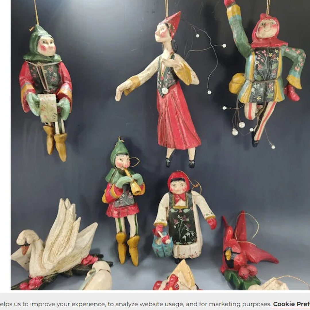 12 Days of Christmas house of Hatten 1989 complete SET 12 Days of