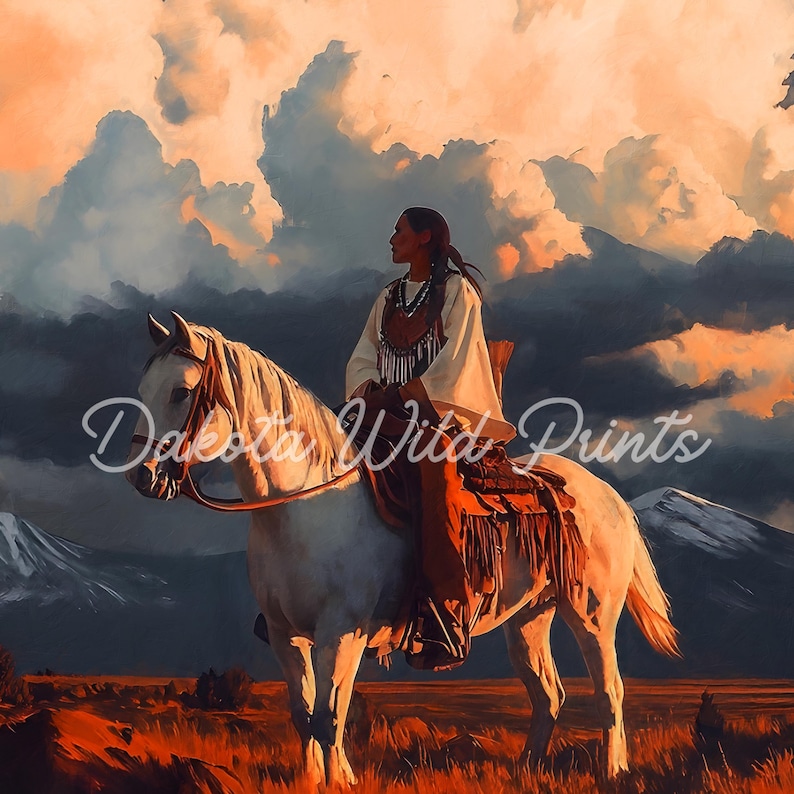 Native American Horse Oil Painting | Southwest Theme Wall Art | Indian ...