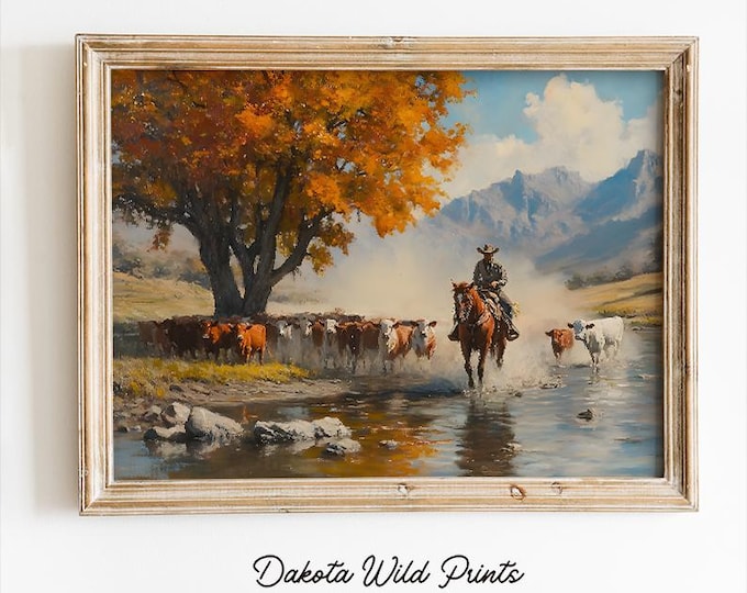 Cowboy Old West Cattle Drive 1880 8 X 10 Photo - Etsy Canada
