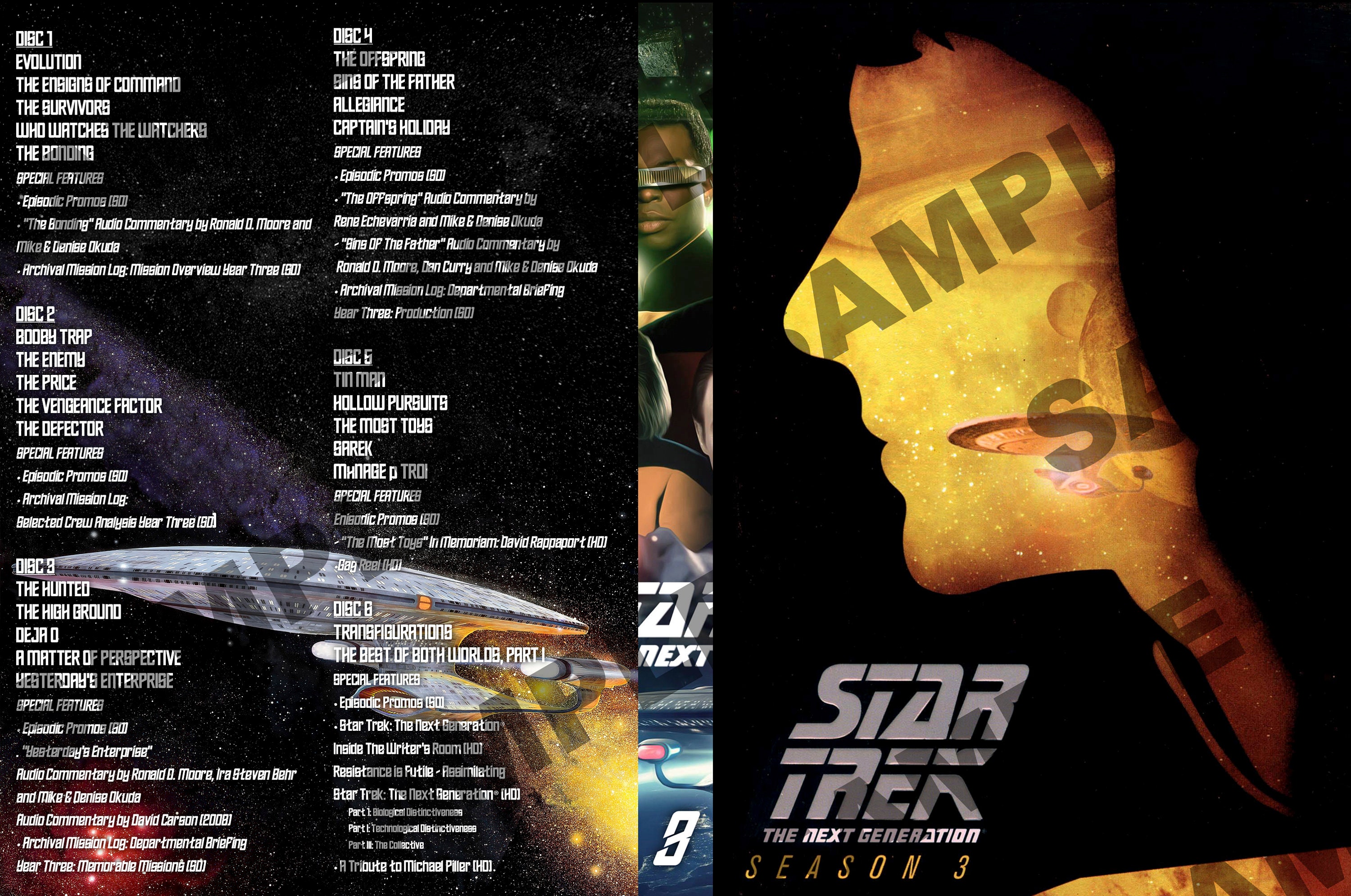 CUSTOM Blu-ray COVER - Star Trek: the Next Generation (the