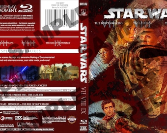 CUSTOM Blu-Ray COVER - Star Wars: The Sequel Trilogy (2011 Blu-Ray Style)