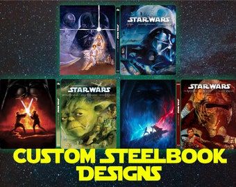 AANGEPASTE STEELBOOK-ONTWERPEN - Star Wars Trilogy-collectie