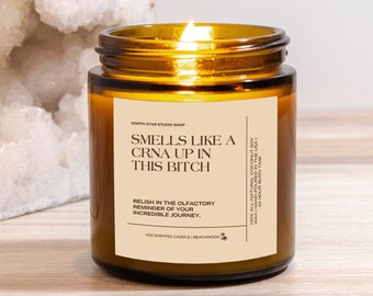 CRNA Graduate Gift for Future Registered Nurse Anesthetist scented candle