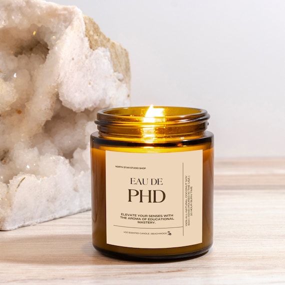PHD Candle PHD Graduation Gift for Her PHD Gift phd Graduation phd Gift for Her Gift for Friend Funny Candle Graduation Gift