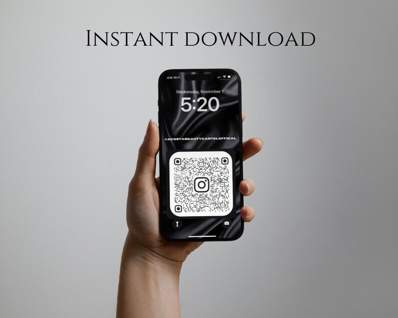 IPhone Wallpaper Template - Qr Code Buisness Wallpaper,lash Tech ...