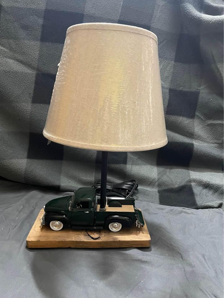 Handmade One of a Kind Vintage Truck Lamp by Skullcotic Lamps Etsy
