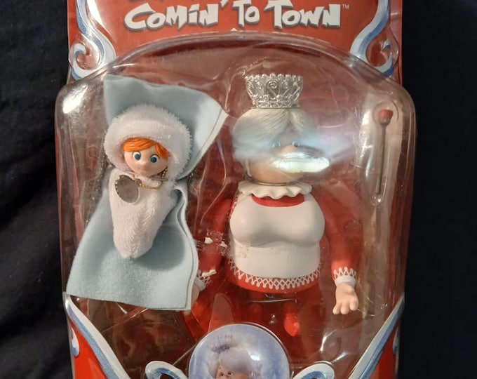 Vtg Santa Claus is Comin' to Town Christmas Ornament Set of 5-kurt S