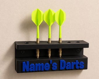 Personalised 6 Dart Holder | Wall Mounted Games Room Storage