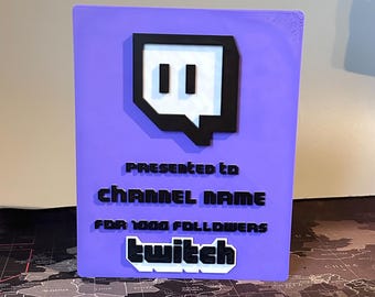 Personalised Twitch Award