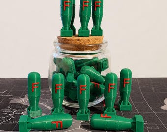 Decoración de escritorio con forma de palabrota impresa en 3D, regalo sarcástico para la oficina, minifiguras de bombas.