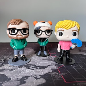 Custom 3D Printed Pop Figure – Personalised Collectible Toy – Custom Mini Figurine Gift – 9.5cm Custom Pop Vinyl