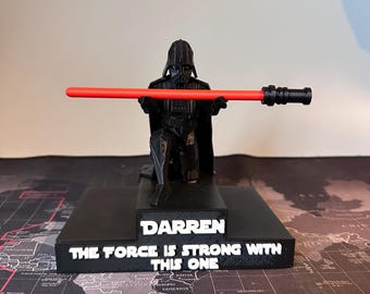 Porte-stylo Dark Vador personnalisé avec sabre laser : cadeau Star Wars